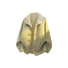 皮毛一体大衣风棉衣男冬款外套潮大码保暖棉服平铺1215p178，男装棉衣，电商A016