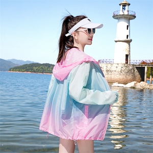 奥特莱斯大牌撤柜清仓余单透气防晒衣女宽松印花百搭防晒服外套夏图片