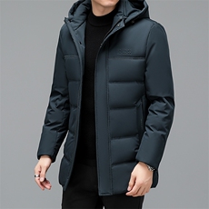 冬季2022休闲男士可脱卸帽羽绒服中青年加厚保暖外套YD8215-P198，男装羽绒服，星座1105-3