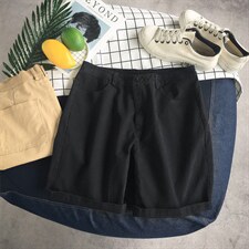 K939/P25夏季港风平铺潮流男士宽松五分裤子韩版沙滩休闲大码短裤，男装休闲裤，电商A141