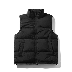 冬季羽绒马甲光板纯色休闲加厚保暖男女同款B7604-P100【特价】图片