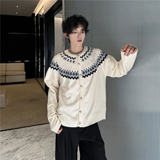 美式费尔岛针织毛衣男女秋冬季Cleanfit轻奢MY9563-P65，男装针织衫/毛衣，星座1109-4