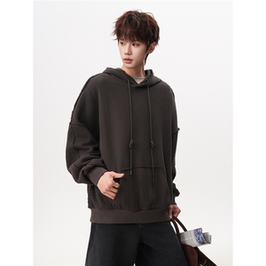 6XL-M 美式基础百搭设计感小众宽松连帽卫衣男 WY52-P60图片