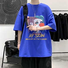 纯棉短袖t恤男大码半袖打底衫宽松体恤衫DX17298-P20大皂风，男装T恤，电商A040