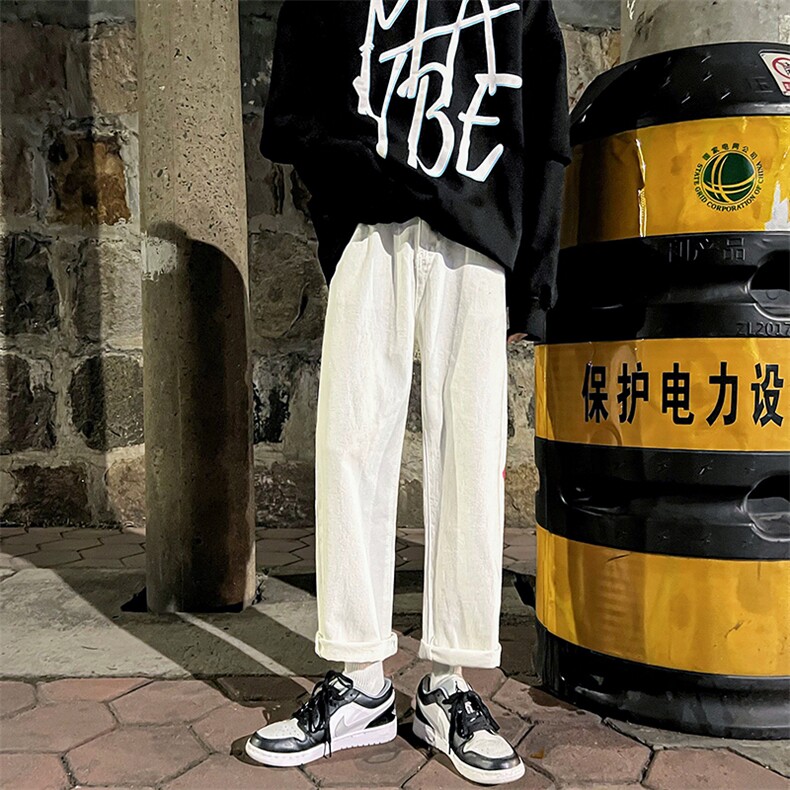 男简约冬季潮原宿潮流新款青春流行印花时尚长裤K461P38,男装牛仔裤,星座1116-2