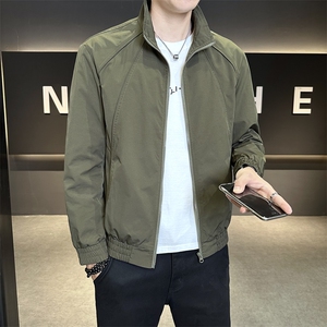 男外套行政夹克上衣潮牌痞帅休闲立领工装夹克JK9213P90控138图片