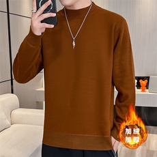 2023-403-1-M668-P26男跑量新款半高领一体绒毛衣针织衫时尚帅气，男装针织衫/毛衣，星座1018