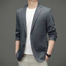BZ82329钱塘2020-2秋季新款简约纯色百塔中年男士合身西服P150，男装西服，钱塘207-2