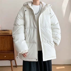棉服男女士韩版潮流宽松百搭连帽2025冬季ins棉衣外套MF250-P79图片