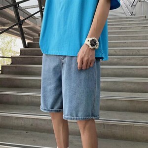 潮流春季牛仔裤男牛仔短裤M830P34图片