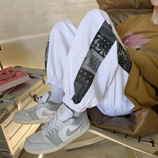 2025秋季直筒运动裤腰果花卫裤宽松休闲裤男女A125-DK912-P45,男装休闲裤,电商A125