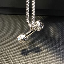 G1837欧美双旗吊坠个性项链创意男士钛钢吊坠T恤链毛衣链配饰，项链，星座510A-2