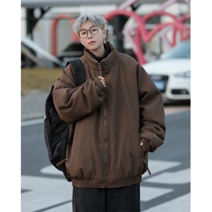 冬季立领宽松潮牌棉衣男女休闲飞行服外套棉服灯芯绒加厚 JM9050图片