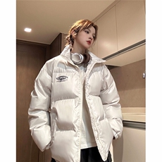 eq331亮面面包服冬季加厚保暖羽绒棉服外套男女情侣装2024新款，男装棉衣，电商C306-1