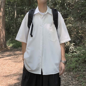 夏款男短袖衬衫工装小织带五分袖衬衣CS406 P38图片