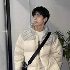 情侣小香风拼接立领棉服外套韩系加厚保暖面包服棉衣Y321-P88网图，男装棉衣，电商B245