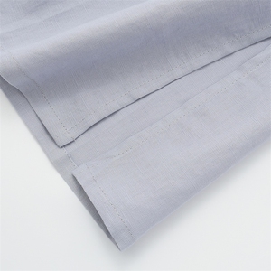 男士2023年夏季新款休闲短袖透气衬衣修身风亚麻唐装衬衫图片