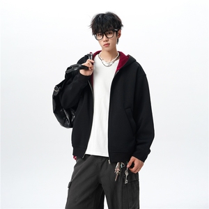 美式座山雕加绒加厚棉服男冬宽松连帽毛领棉衣外套MY18001图片