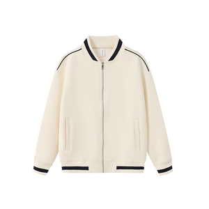 重磅420克boxy短款立领开衫棒球服液态棉爽滑外套男D9899-P68图片