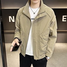 抖音立领休闲百搭外套男装夹克C317-7066-P110，男装夹克，电商C317