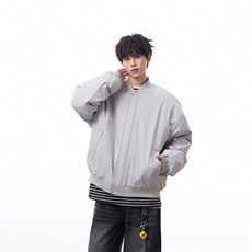 冬季clean纯色棒球服领棉服加厚短款棉衣HZ8815-特P68不议价，男装棉衣，星座610B-1