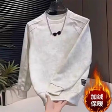 1506-1/WJA301/P43新款男士潮牌休闲拼接感圆领高级感百搭卫衣，男装卫衣，星座1506-1