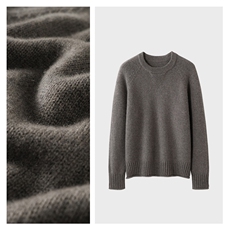 2026年秋季圆领时尚百搭通勤简约休闲三角形卷边，女装羊绒衫，致织羊绒