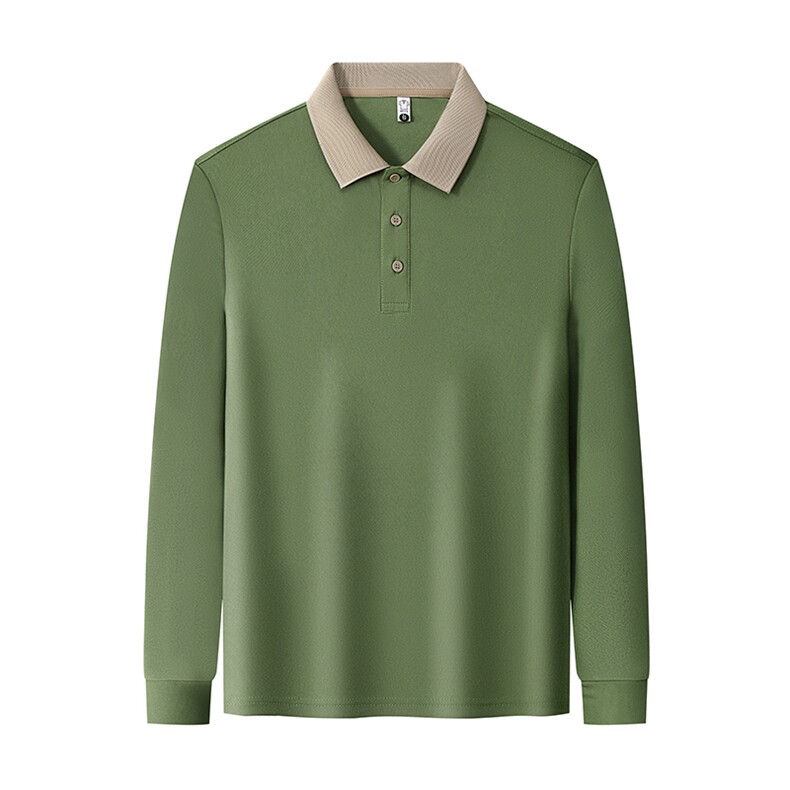 长袖POLO衫卫衣工作服定制印LOGO秋冬季款餐饮酒店公司员工装定做,男装Polo衫,电商B212（原钱塘6029）