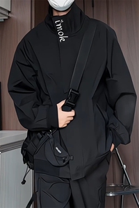 JK5006/P65春装新款个性刺绣立领飞行员夹克男潮流上衣外套图片