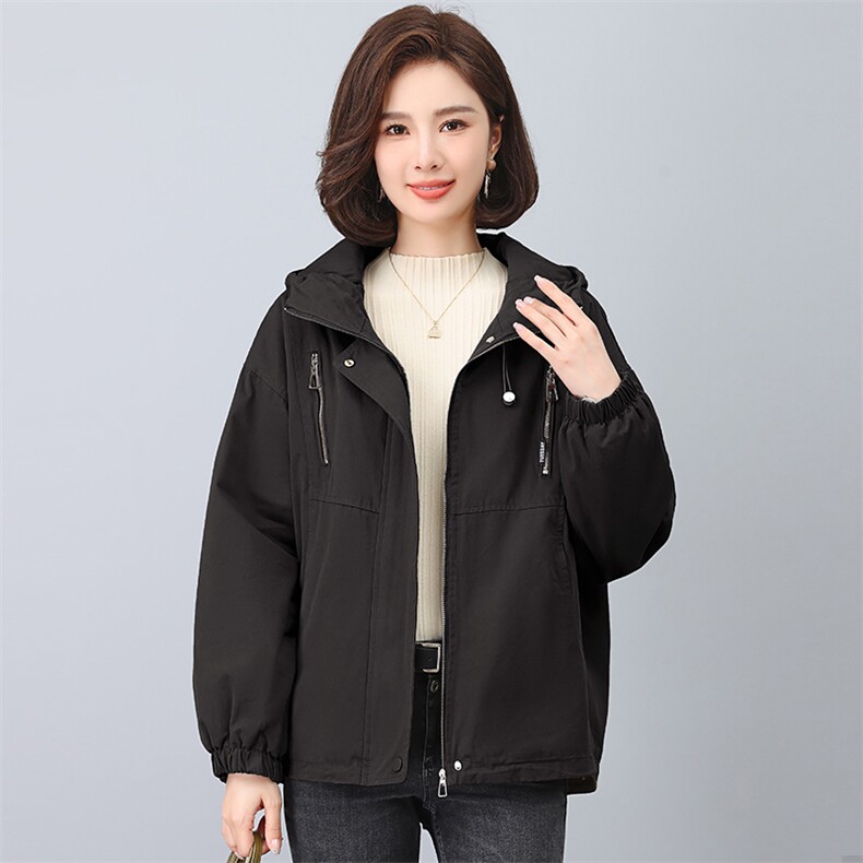2023年冬季时尚潮流休闲加绒加厚派克服,女装派克服,独衣靓