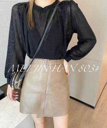 美巾涵秋季拉绒洞洞打底上衣，其它，美巾涵