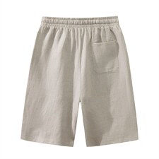 风亚麻五分短裤006-P40，男装休闲裤，星座816-2（原B366-1）