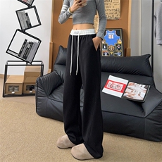 美式高街潮牌男女运动休闲裤直筒宽松卫裤慵懒显瘦休闲长裤子，男装休闲裤，电商A486
