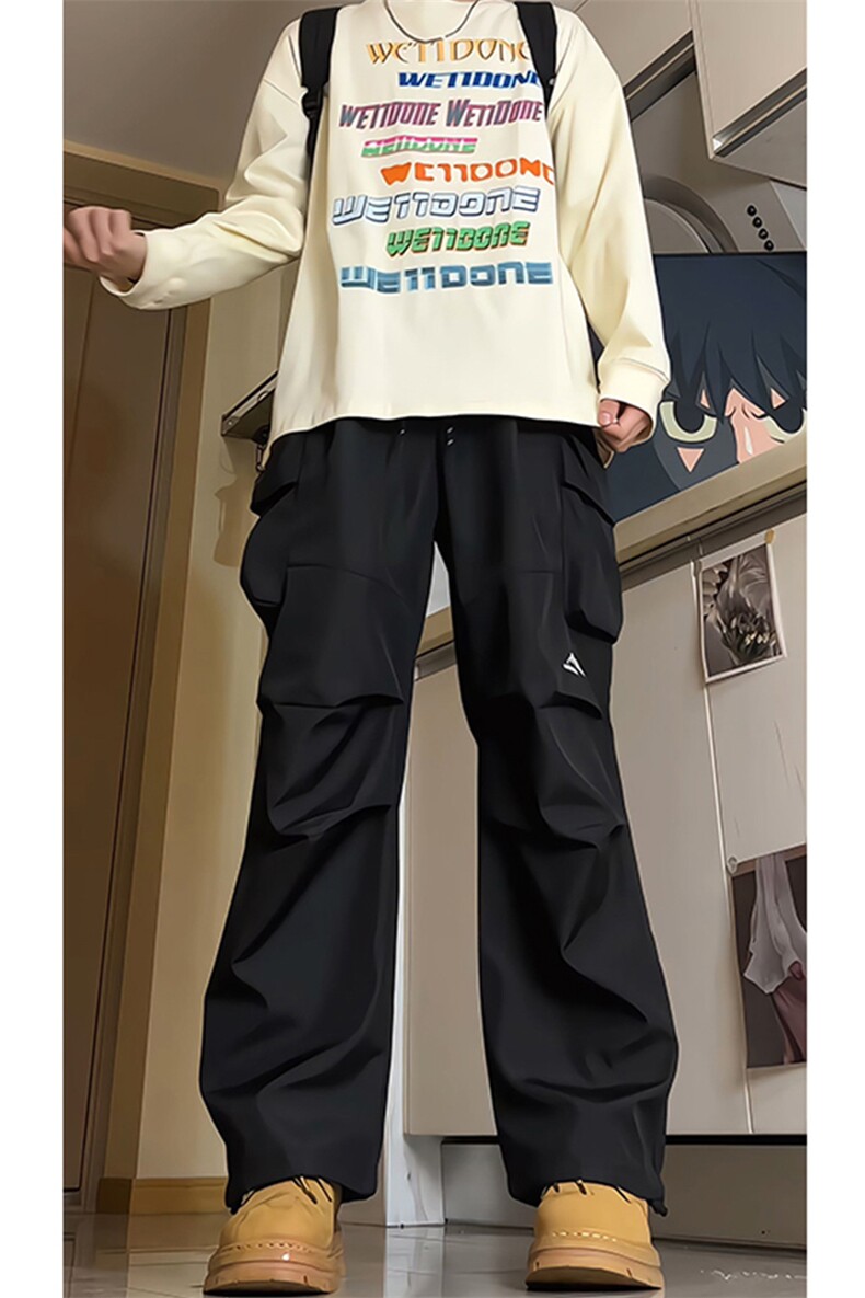 8XL-M刺绣冲锋裤男款大码春秋户外机能登山裤直筒阔腿裤KZ020P50,男装休闲裤,电商B312