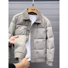 (网图)90白鸭绒90-94克翻领羽绒服时尚百搭313B-25186翻领-P225，男装羽绒服，星座313B