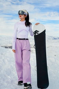 冬季户外单板双板防水滑雪裤男女银狐绒加厚登山裤K1077J加绒-P75图片