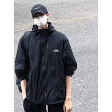 FS2022批发75限价98潮牌工装双拉链夹克上衣冲锋衣外套，男装夹克，电商A089-1
