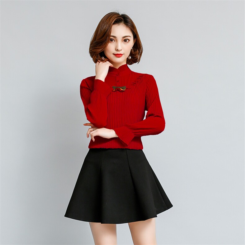 长袖圆领褶皱蕾丝衫/雪纺衫通勤其他常规单件修身2020年春季,女装蕾丝衫/雪纺衫,众宇琦