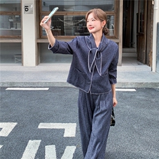 秋装新款现货高品质三件套套裤2C271-9562-P185K278，女装套装/套裙，2C271