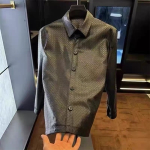 (网图)编织皮加绒格子PU皮夹克潮牌时尚工装痞帅  313B-KL50-P125图片