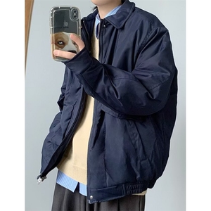慵懒风夹克男春季宽松外套潮流品质加厚工装棉服外套 MMY15图片