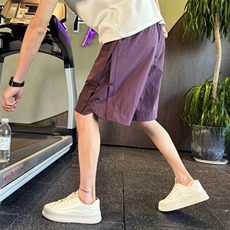K9595P4868店主风小伙风痞帅直筒五分裤薄款纯色速干短裤，男装牛仔裤，电商B340