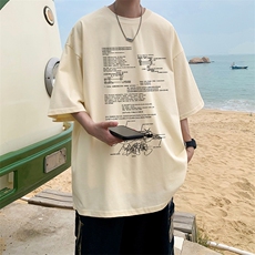 量大优供视频220克美式短袖t恤T3158得物直播有280克品质，男装T恤，电商A486