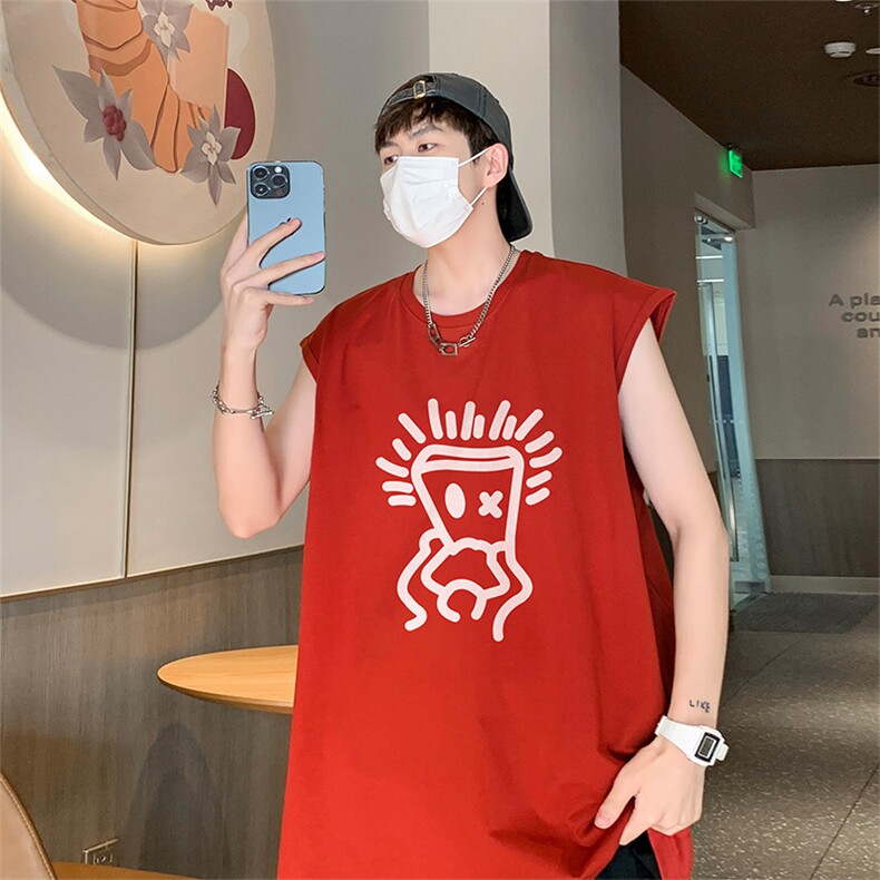 已注册直播抖音得物品质纯棉250克重磅男无袖背心T恤T569P28控39,男装背心/马甲,电商C408(原B339-1)