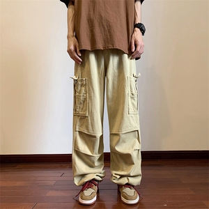 K27-P56美式复古纯棉工装休闲裤图片