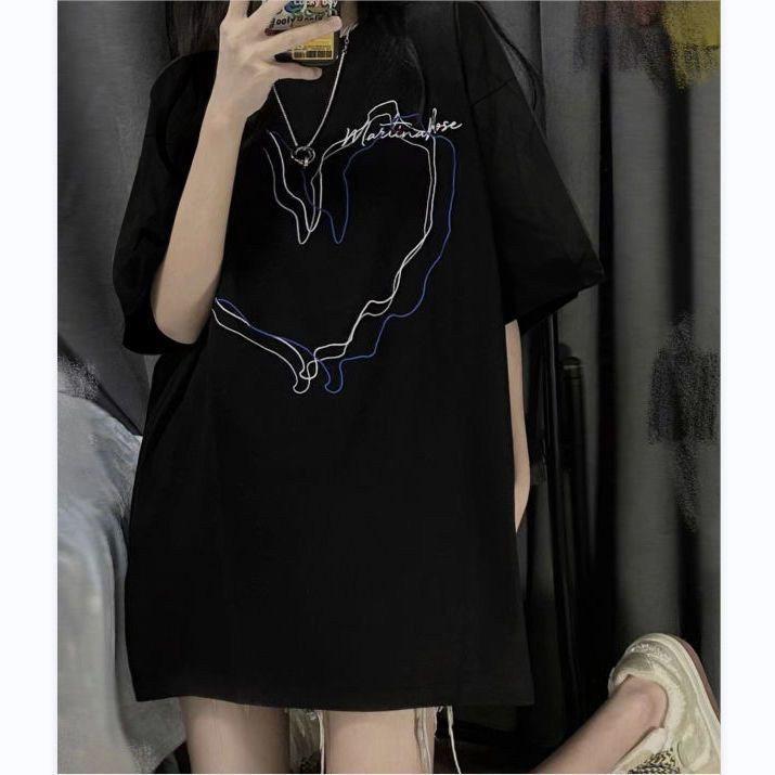 T0627-P25心跳爱心纯棉印花短袖宽松版情侣男女同款上衣,男装T恤,星座617A-2