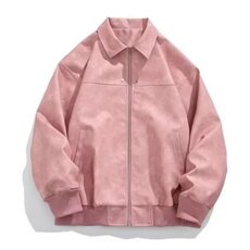 美拉德美式复古cleanfit外套男款春秋季猎装皮夹克短款垫肩机车服，男装夹克，星座1210-1