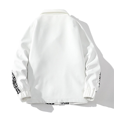 秋冬夹克男女小香风外套男棒球服男高街夜店潮G68款P105白底平铺B，男装夹克，星座401