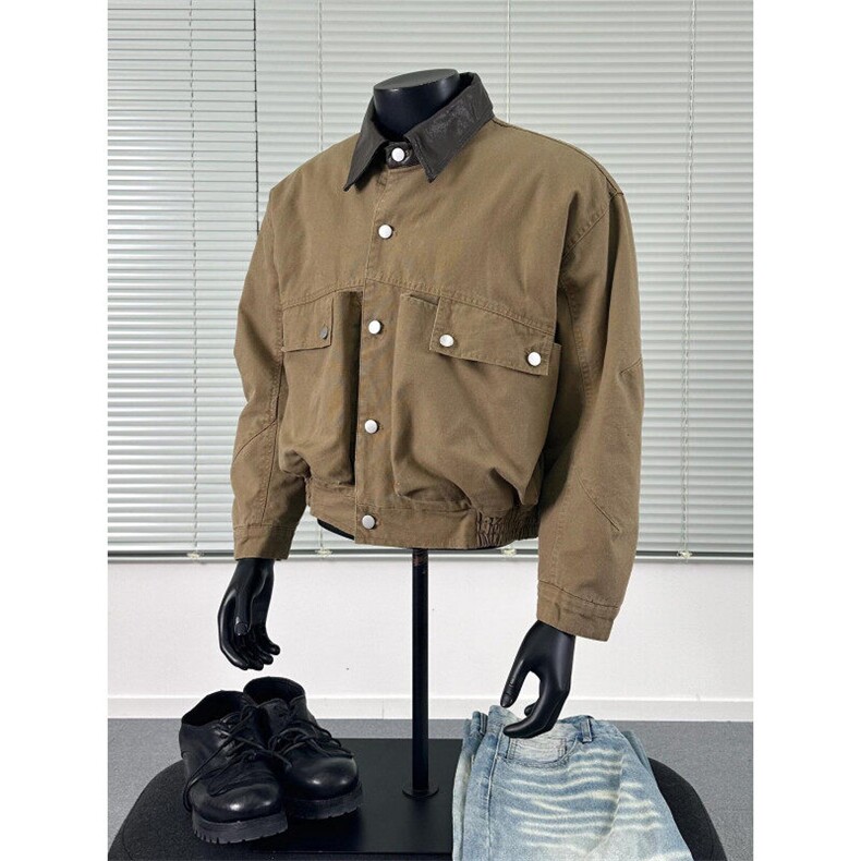 【有货】6501CC-特P96工装夹克男水洗剪裁宽松美式复古外套，男装夹克，星座1007（原301D）