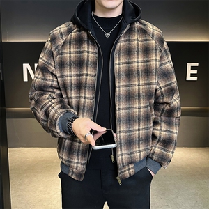 现货标50白鸭绒假两件男装羽绒服宽松板B317-Y000-P258图片